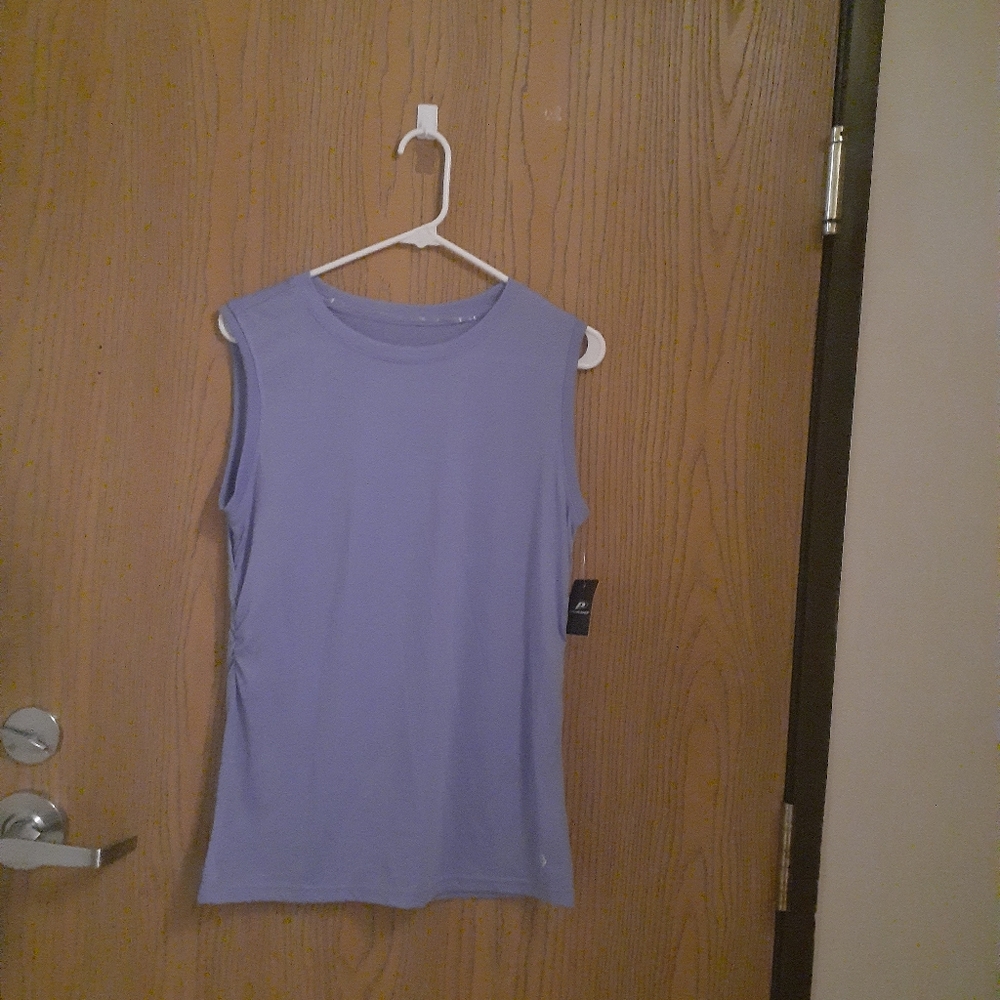 NEW w/tag pro player women's cinch side muscle jacaranda shirt large A-49